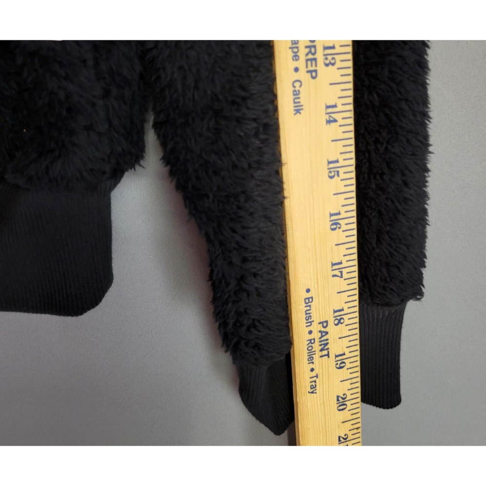 Sonoma Ivory Sherpa Cozy Soft Sweater Womens XXL Faux Fur Fleece Black New - Picture 8 of 12